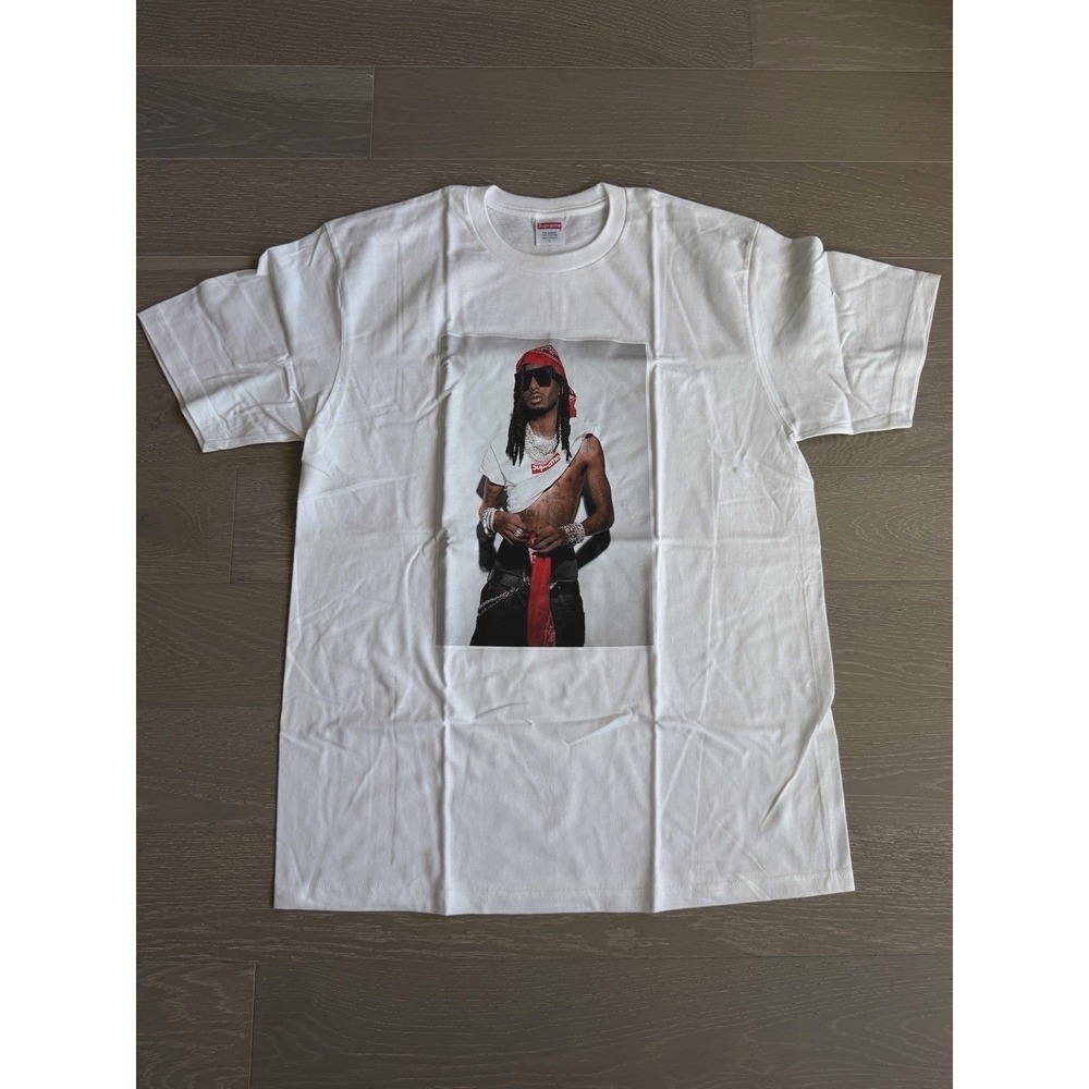 LARGE Supreme Playboi Carti Photo Tee FW25 HEATHER GREY ❤️✅ BRAND NEW SHIPS NOW